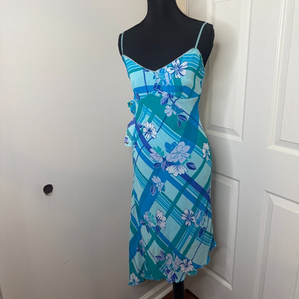 Blue Hot Kiss Y2K Dress, Size Small